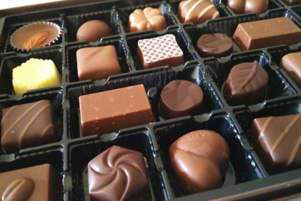 チョコレートの菓子折り