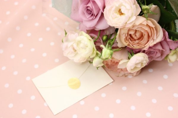 手紙と花束